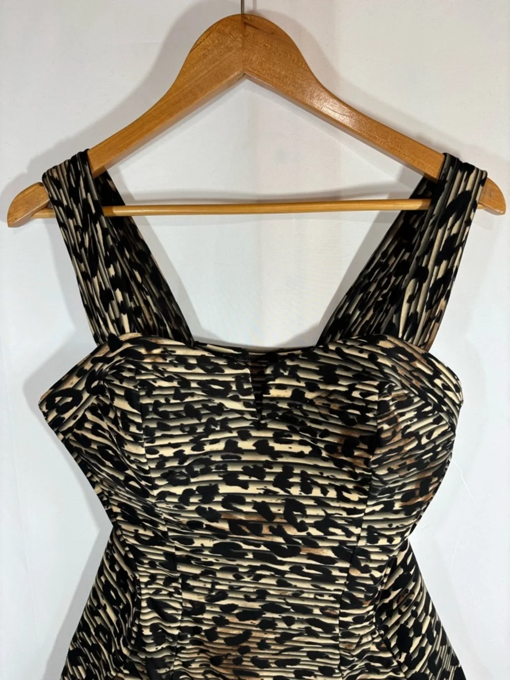 Miraclesuit Animal Print One-Piece Swimsuit in Black and Cream